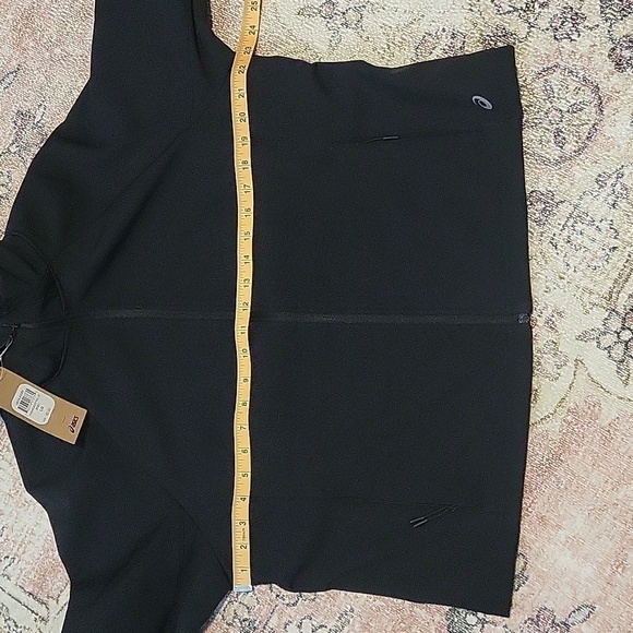 Asics Hooded Softshell Fleece Lined Scuba Hood 2 Pocket Warm Jacket Size Large - Picture 11 of 14